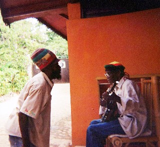 Photo of guide and musician goes here.