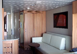 Photo of the standard balcony cabin goes here.