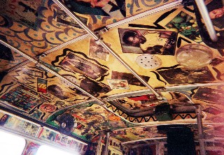 Photo of bus ceiling goes here.