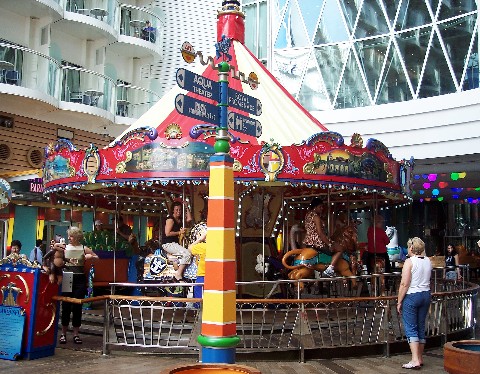 Photo of the Boardwalk's Carousel goes here.