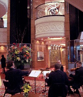 Photo of chamber music being played in the QM2 Centrum goes here.