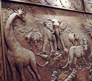 Photo goes here of a metal art wall panel on QM2. 