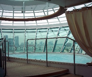 Photo of Solarium cantelevered hot tub goes here.