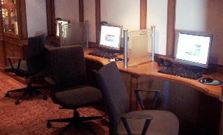 Photo of Silver Spirit's Internet area goes here; photo by Susan J. Young.