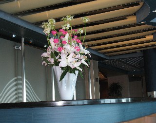 Photo of floral display goes here.