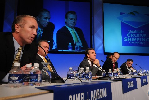 Photo of the Seatrade panel goes here.