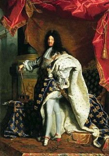 Painting of King Louis XIV goes here.