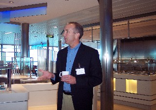 Photo of Dan Hanrahan in Oceanview Cafe goes here.