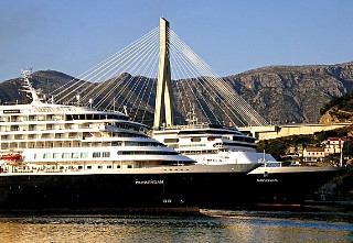 Photo of Prinsendam in Dubrovnik shown here.