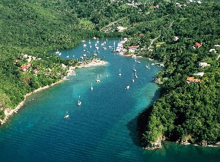 Photo of Marigot Bay goes here.