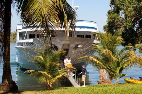 Photo of bow of Blount Small Ship Adventures vessel goes here; Photo by Kathy Witt, all rights reserved.