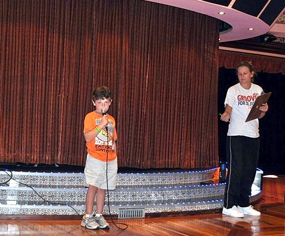 Photo of Jack Dinnigan at a family program onboard Carnival Splendor.*