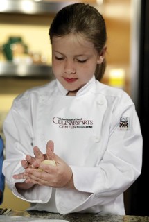 Photo of Child at Culinary Arts Center.