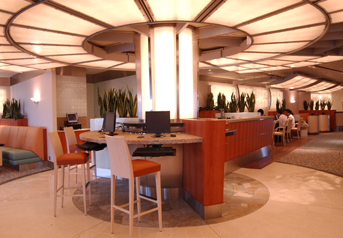 Photo of Diamond Princess' Internet Cafe goes here. Photo used courtesy of Princess Cruises.