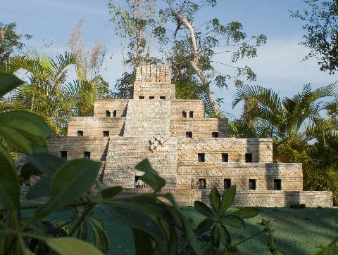 Photo of one of the replicas at Discover Mexico is shown here.