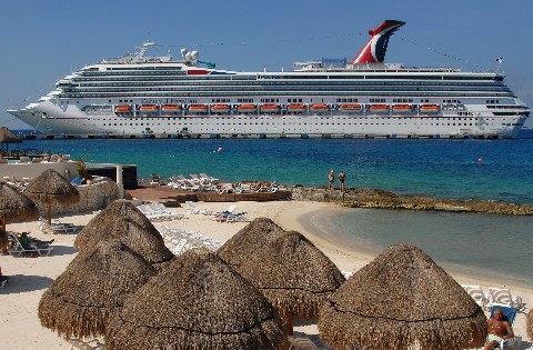 Photo of Carnival Freedom in Cozumel, Mexico, goes here.