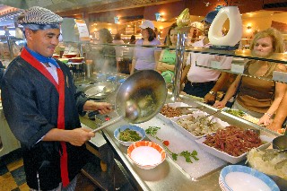 Photo of Lido buffet and chef goes here.