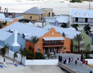 Photo of Grand Turk cruise terminal shops goes here.