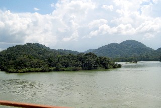 Photo of Gatun Lake and its many islands goes here.