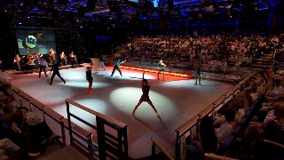 Photo of ice show skaters goes here.