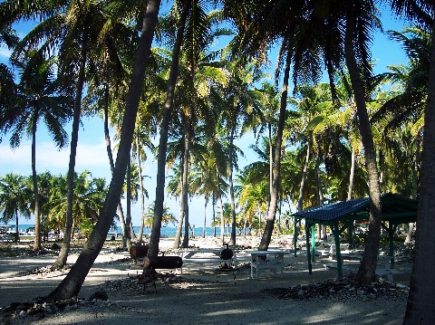 Photo of the eastern side of the island goes here.