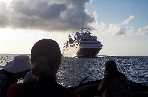 Photo of Zodiac approaching the Prince Albert II goes here.
