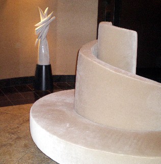 Photo of artistic seating area goes here.
