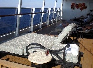 Photo of Balinese beds goes here.