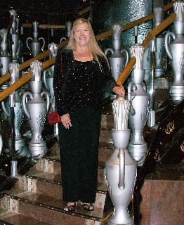 Photo of Nancy at forrmal night goes here.