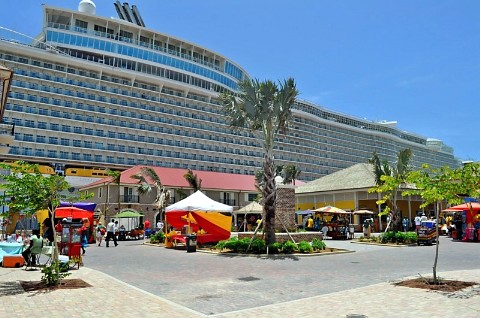 Photo of Oasis of the Seas at Falmouth, Jamaica, dock goes here.