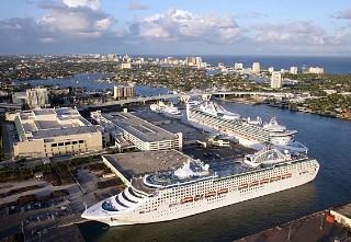 Photo of ships docked at Port Everglades goes here.