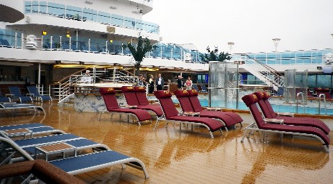Photo of Movies Under the Stars red loungers goes here.*