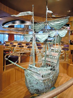 Art depicting a sailing ship goes here.