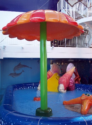 Photo of children's splash pool goes here.