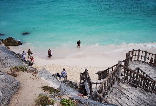 Photo of the beach near Tulum goes here.