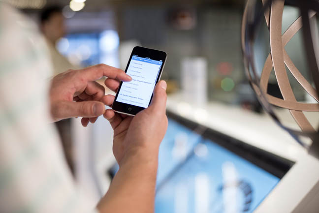 Photo of SmartPhone use with WiFi goes here.*