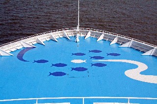 Photo of ship's bow goes here.