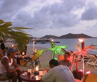 Photo of Grand Case Beach goes here.