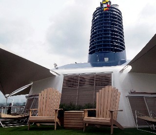 Photo of Adirondack styled chairs goes here.