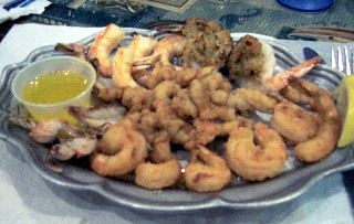 Photo of shrimp plate goes here.
