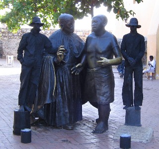 Photo of Claver statue goes here.