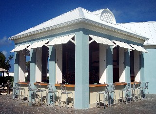 Photo of new beach bar at Grand Turk goes here.