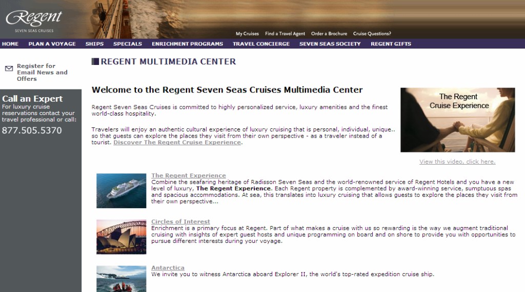 Photo of Regent multimedia page goes here.