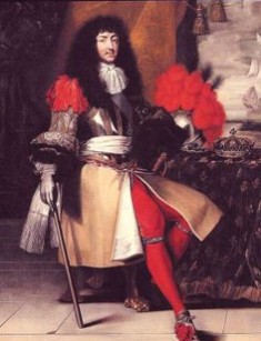 Painting of Louis XIV goes here.