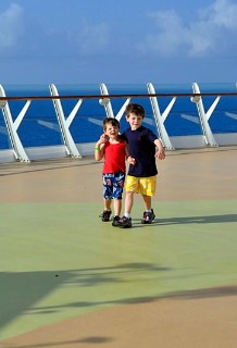 Photo of kids on Oasis of the Seas goes here.