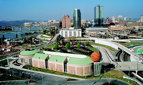 Photo of Basketball Hall of Fame goes here.
